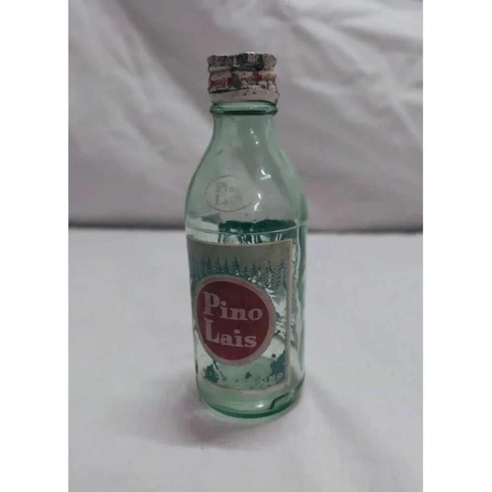 RARE! Old Vintage Pino Lais Glass Bottle Surface Cleaner from MEXICO